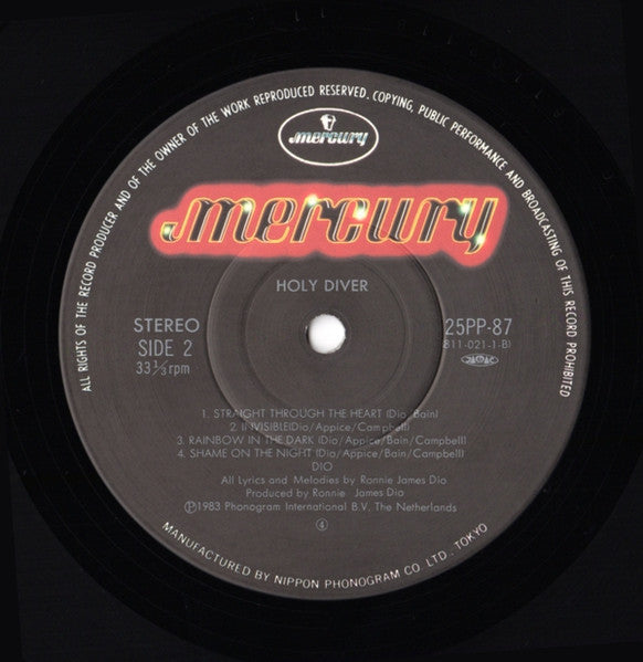 Dio (2) - Holy Diver (Vinyl, LP, Album, Stereo)