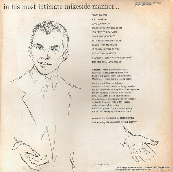 Frank Sinatra - Close To You (Vinyl, LP, Album, Reissue, Stereo) Very Good (VG) / Very Good (VG)