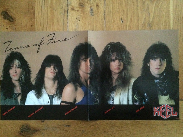 Keel - Tears Of Fire (Vinyl, 12", 45 RPM, Stereo) Very Good Plus (VG+) / Very Good Plus (VG+)