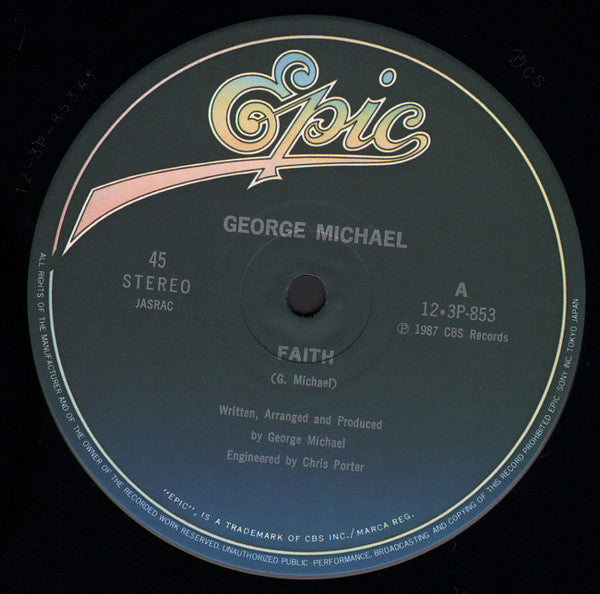 George Michael - Faith (Vinyl, 12", 45 RPM) Very Good Plus (VG+) / Very Good Plus (VG+)