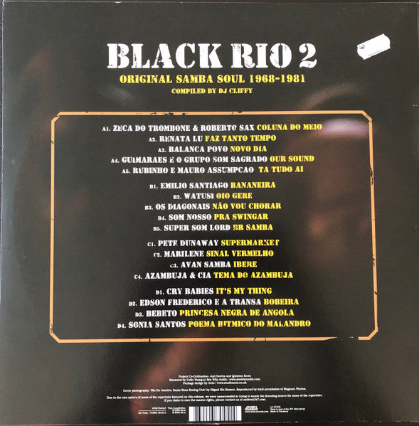 Various - Black Rio 2 (Original Samba Soul 1968-1981) (2xVinyl, LP, Compilation) Near Mint (NM or M-) / Very Good Plus (VG+)