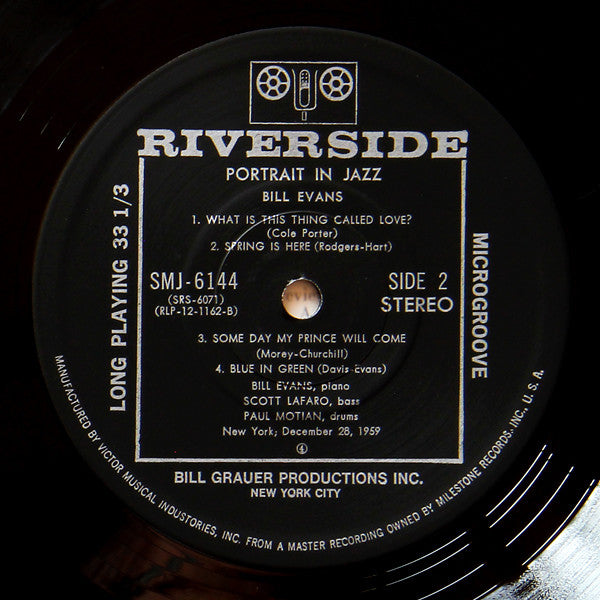 The Bill Evans Trio - Portrait In Jazz (Vinyl, LP, Album, Reissue, ...