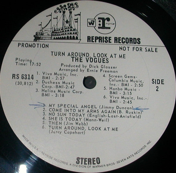 The Vogues - Turn Around, Look At Me (Vinyl, LP, Promo) Very Good (VG) / Good Plus (G+)