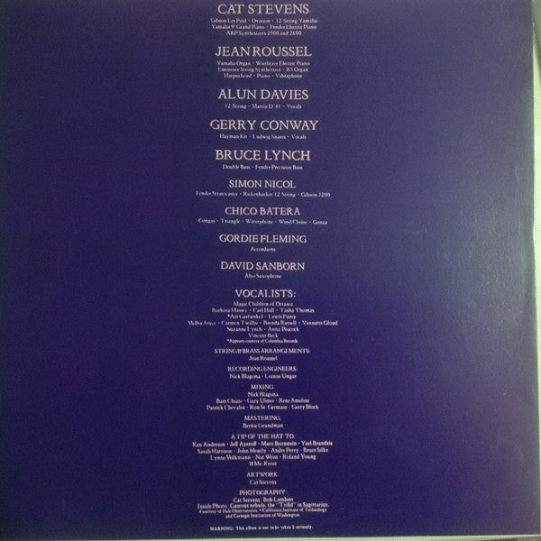Cat Stevens - Numbers = ナンバース (Vinyl, LP, Album) Very Good (VG) / Very Good Plus (VG+)