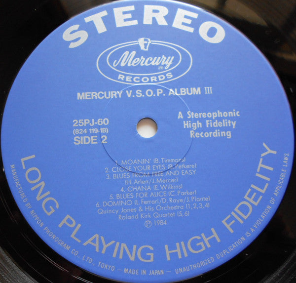 Various - Mercury 40th Anniversary VSOP Album (4xVinyl, Vinyl, Box Set, LP, Album, Numbered, Stereo, Mono, 7", Stereo) Near Mint (NM or M-) / Very Good Plus (VG+)