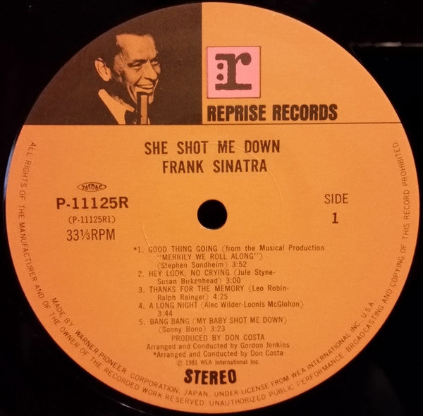 Frank Sinatra - She Shot Me Down (Vinyl, LP, Album) Very Good Plus (VG+) / Very Good Plus (VG+)