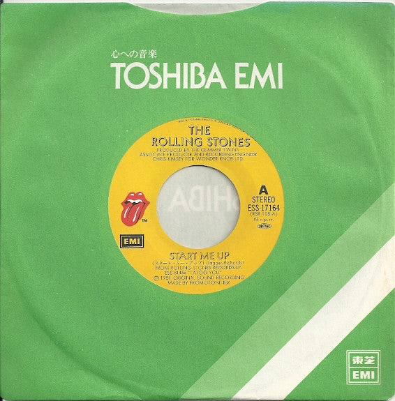 The Rolling Stones - Start Me Up (Vinyl, 7", 45 RPM, Single, Stereo) Very Good Plus (VG+) / Very Good Plus (VG+)