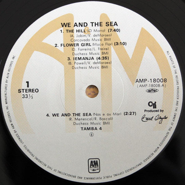 Tamba 4 - We And The Sea (Vinyl, LP, Album, Stereo) Near Mint (NM or M-) / Very Good (VG)