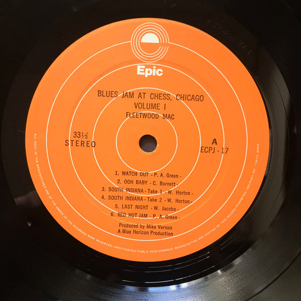 Fleetwood Mac - Blues Jam At Chess, Chicago Vol. 1 (Vinyl, LP, Album, Reissue, Stereo) Near Mint (NM or M-) / Very Good Plus (VG+)