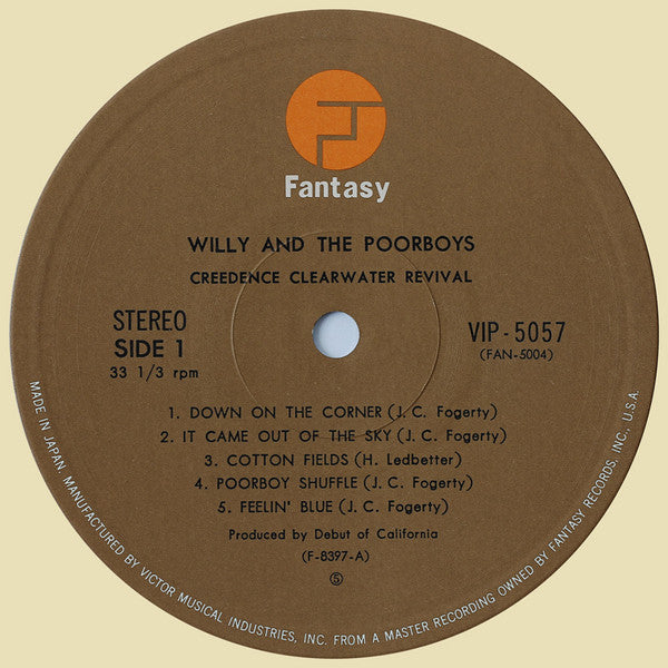 Creedence Clearwater Revival - Willy And The Poor Boys (Vinyl, LP, Album, Reissue) Very Good Plus (VG+) / Very Good (VG)
