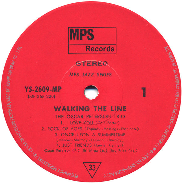 The Oscar Peterson Trio - Walking The Line (Vinyl, LP, Album) Very Good (VG) / Good Plus (G+)