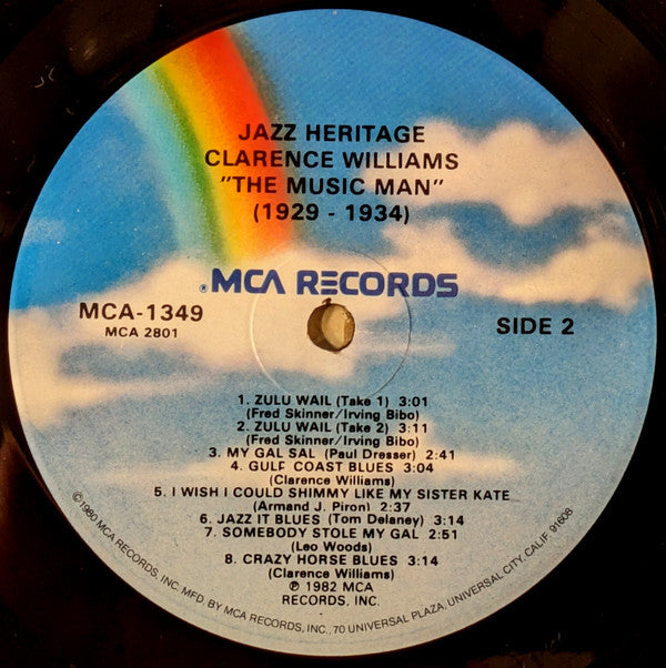 Clarence Williams - The Music Man - (1927 - 1934) (Vinyl, LP, Compilation) Good Plus (G+) / Very Good (VG)