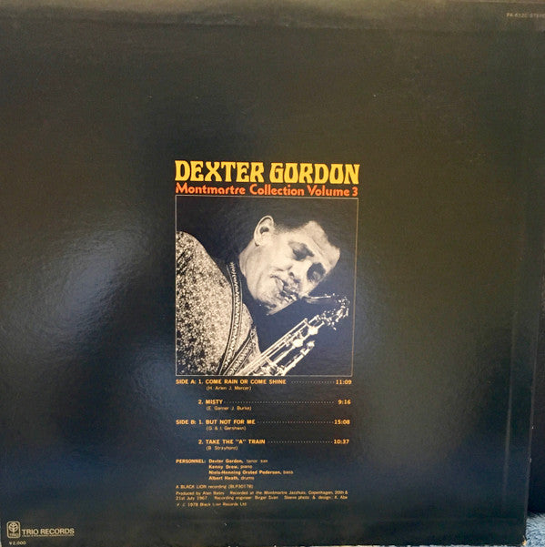 Dexter Gordon - Montmartre Collection Volume 3 (Vinyl, LP, Album, Stereo) Very Good Plus (VG+) / Very Good (VG)