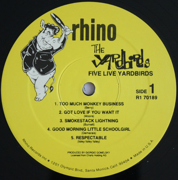 The Yardbirds - Five Live Yardbirds (Vinyl, LP, Album, Reissue) Very Good Plus (VG+) / Very Good Plus (VG+)
