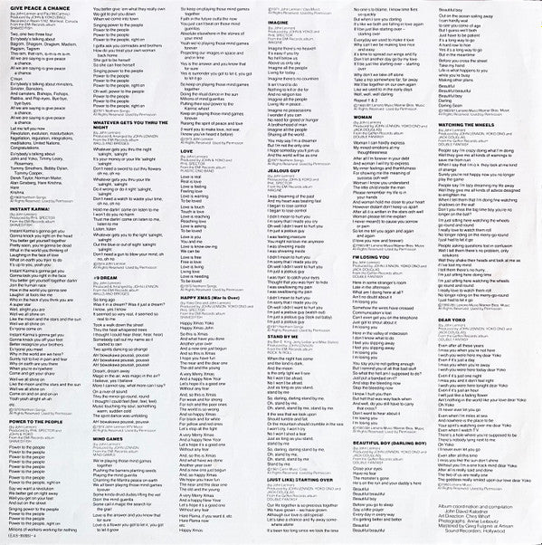 John Lennon - The John Lennon Collection (Vinyl, LP, Compilation, Stereo) Very Good Plus (VG+) / Very Good Plus (VG+)