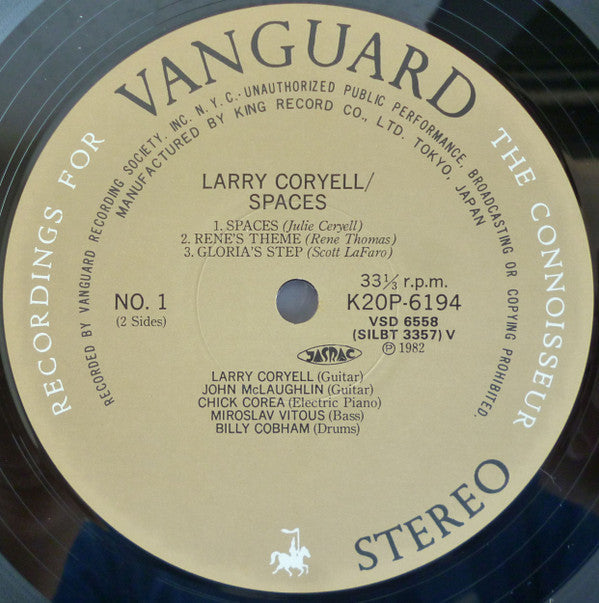 Larry Coryell - Spaces (Vinyl, LP, Album, Reissue)