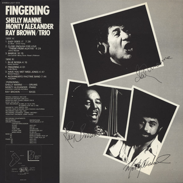Shelly Manne - Fingering (Vinyl, LP, Album)