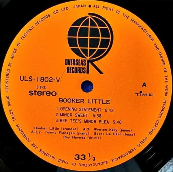 Booker Little - Booker Little (Vinyl, LP, Album, Reissue, Stereo)