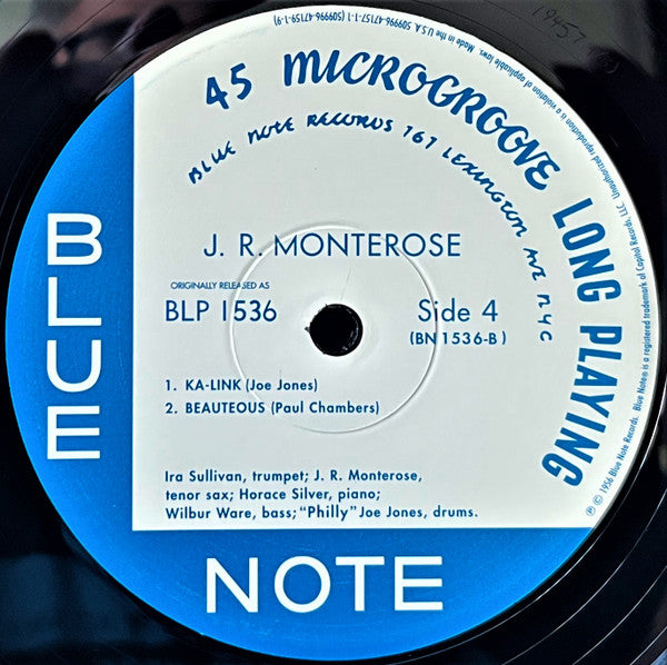 J.R. Monterose - J.R. Monterose (2xVinyl, 12", 45 RPM, Album, Limited Edition, Reissue, Mono) Very Good Plus (VG+) / Near Mint (NM or M-)