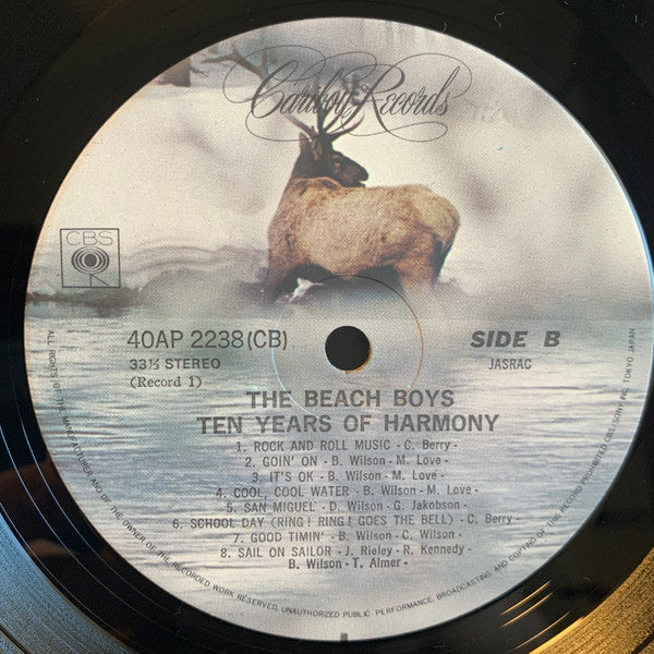 The Beach Boys - Ten Years Of Harmony (2xVinyl, LP, Compilation, Stereo) Near Mint (NM or M-) / Very Good Plus (VG+)