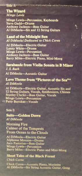 Al Di Meola - Land Of The Midnight Sun (Vinyl, LP, Album)
