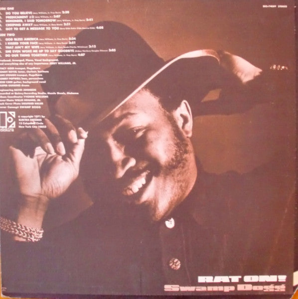 Swamp Dogg - Rat On! (Vinyl, LP, Album) Very Good Plus (VG+) / Good Plus (G+)