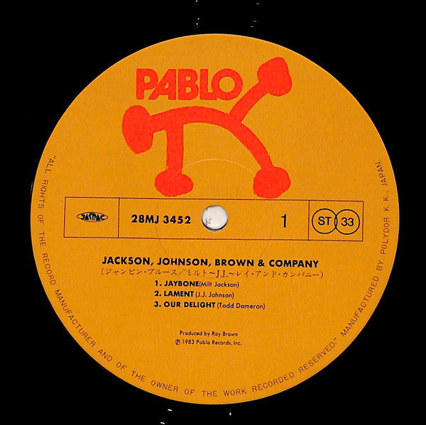 Milt Jackson - Jackson, Johnson, Brown, & Company (Vinyl, LP, Album, Reissue, Stereo) Very Good Plus (VG+) / Very Good Plus (VG+)
