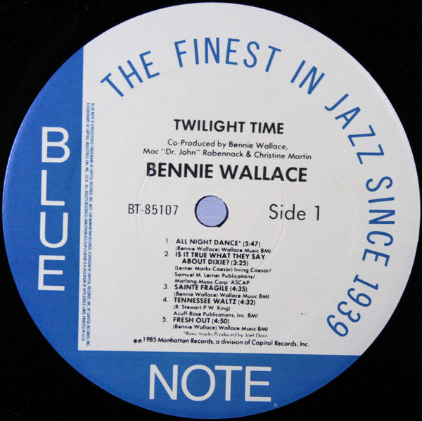 Bennie Wallace - Twilight Time (Vinyl, LP, Album, Stereo) Very Good Plus (VG+) / Very Good Plus (VG+)