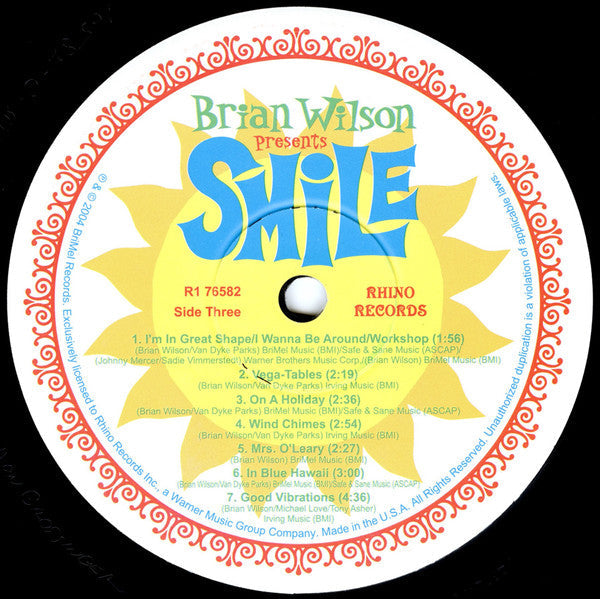Brian Wilson - Brian Wilson Presents Smile (2xVinyl, LP, Album) Mint (M) / Mint (M)