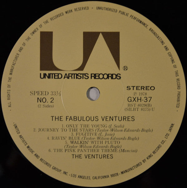The Ventures - The Fabulous Ventures (Vinyl, LP, Album, Reissue, Stereo) Very Good (VG) / Very Good (VG)