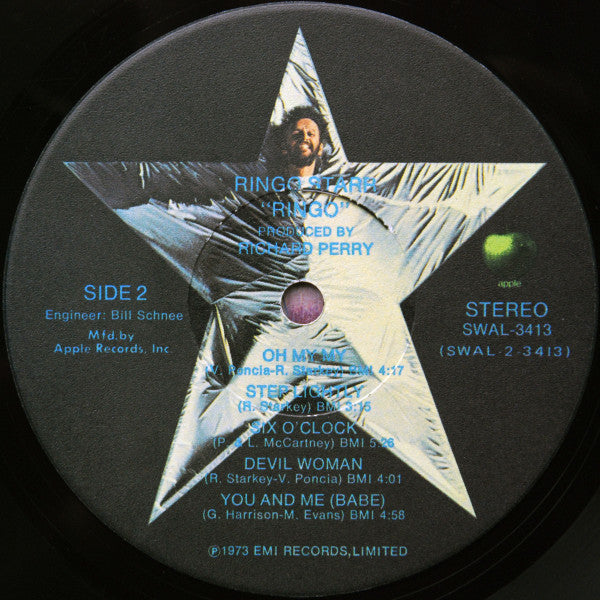 Ringo Starr - Ringo (Vinyl, LP, Album, Repress, Stereo) Good Plus (G+) / Good Plus (G+)