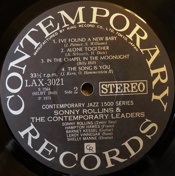 Sonny Rollins - Sonny Rollins And The Contemporary Leaders (Vinyl, ...