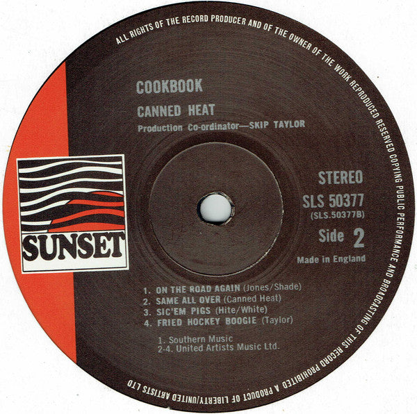 Canned Heat - The Canned Heat Cook Book (The Best Of Canned Heat) (Vinyl, LP, Compilation, Reissue, Stereo) Very Good Plus (VG+) / Good Plus (G+)