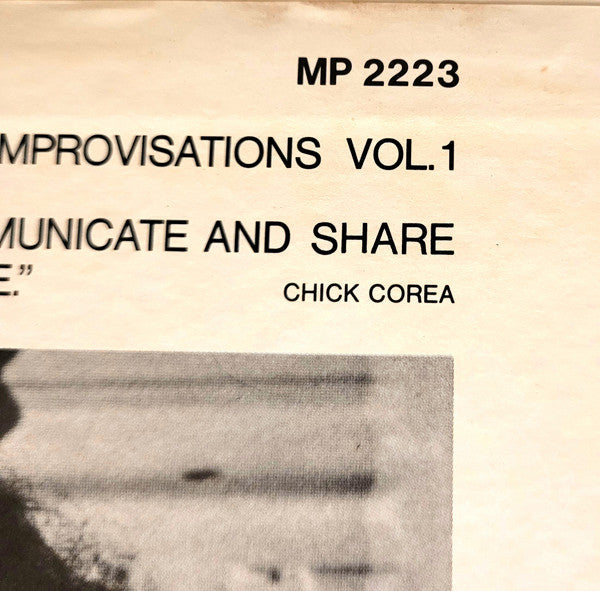 Chick Corea - Piano Improvisations Vol. 1 = チック・コリア・ソロ Vol.1 (Vinyl, LP, Album, Reissue, Stereo) Very Good Plus (VG+) / Very Good (VG)