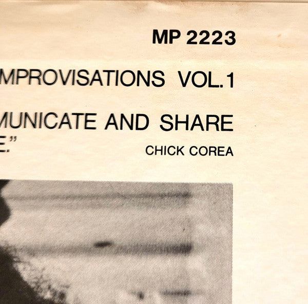 Chick Corea - Piano Improvisations Vol. 1 = チック・コリア・ソロ Vol.1 (Vinyl...
