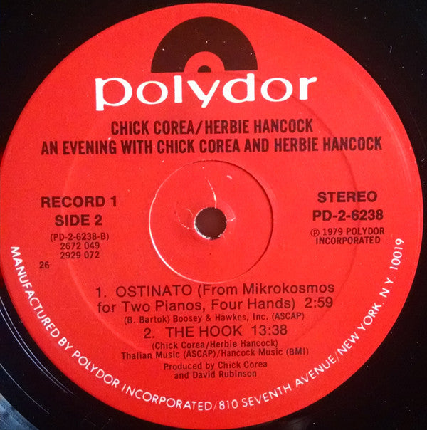 Chick Corea - An Evening With Chick Corea And Herbie Hancock (2xVinyl, LP, Album) Near Mint (NM or M-) / Very Good Plus (VG+)