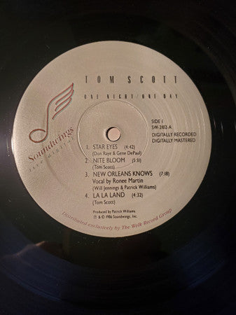 Tom Scott - One Night / One Day (Vinyl, LP, Album) Very Good (VG) / Very Good (VG)