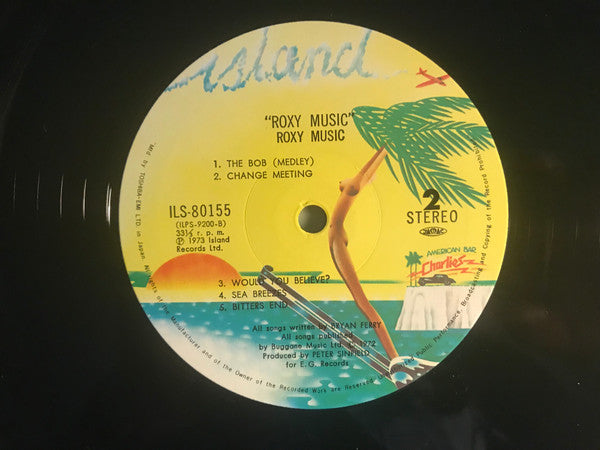 Roxy Music - Roxy Music (Vinyl, LP, Album, Reissue) Very Good Plus (VG+) / Very Good (VG)