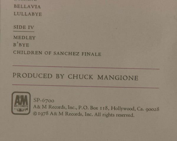 Chuck Mangione - Children Of Sanchez (2xVinyl, LP, Album, Reissue, Remastered) Near Mint (NM or M-) / Near Mint (NM or M-)