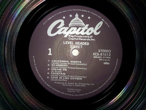 The Sweet - Level Headed (Vinyl, LP, Album) Very Good Plus (VG+) / Very Good Plus (VG+)