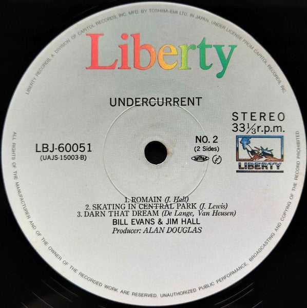 Bill Evans - Undercurrent (Vinyl, LP, Album, Reissue, Stereo)