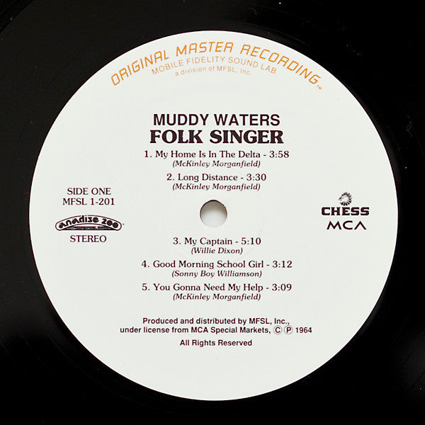 Muddy Waters - Folk Singer (Vinyl, LP, Album, Limited Edition, Numbered, Reissue, Stereo) Very Good Plus (VG+) / Near Mint (NM or M-)