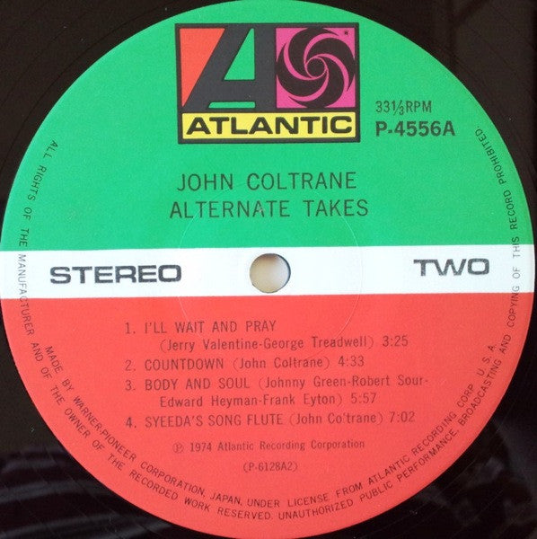John Coltrane - Alternate Takes (Vinyl, LP, Album)