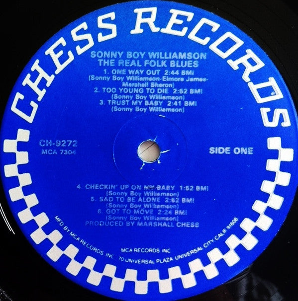Sonny Boy Williamson (2) - The Real Folk Blues (Vinyl, LP, Album, Reissue) Very Good (VG) / Good Plus (G+)