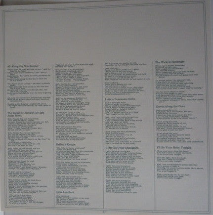 Bob Dylan - John Wesley Harding (Vinyl, LP, Album, Reissue, Stereo) Very Good Plus (VG+) / Very Good Plus (VG+)