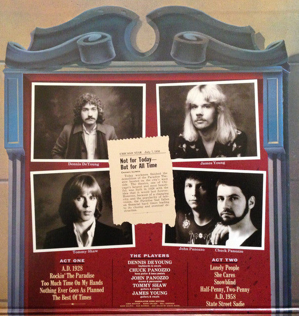 Styx - Paradise Theatre (Vinyl, LP, Album, Etched, Stereo)