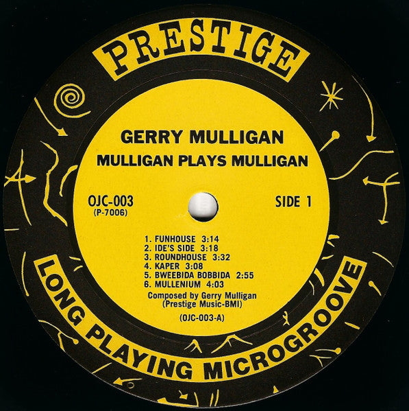 Gerry Mulligan - Mulligan Plays Mulligan (Vinyl, LP, Compilation, Reissue, Remastered, Mono) Good Plus (G+) / Very Good (VG)