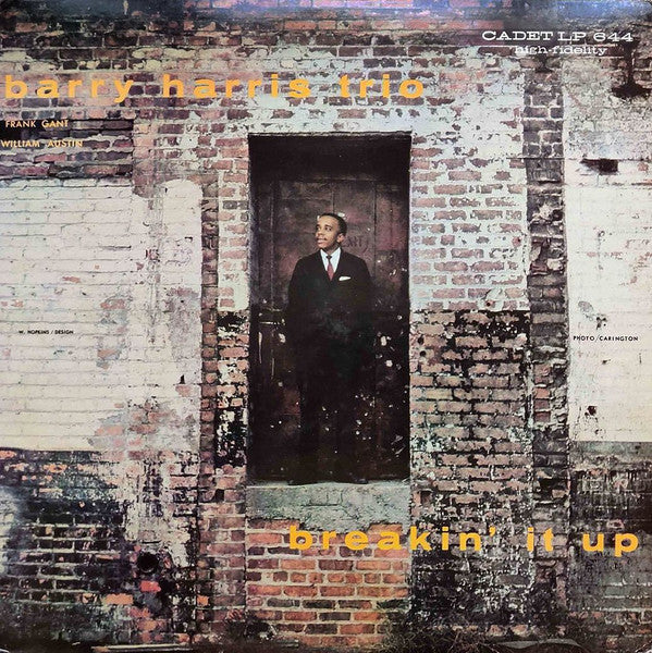 Barry Harris Trio - Breakin' It Up (Vinyl, LP, Album, Limited Edition, Reissue, Special Edition) Very Good Plus (VG+) / Very Good Plus (VG+)