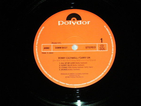 Bobby Caldwell - Carry On (Vinyl, LP, Album, Stereo)
