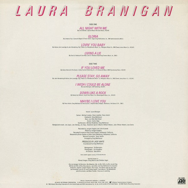 Laura Branigan - Branigan (Vinyl, LP, Album) Very Good (VG) / Very Good (VG)